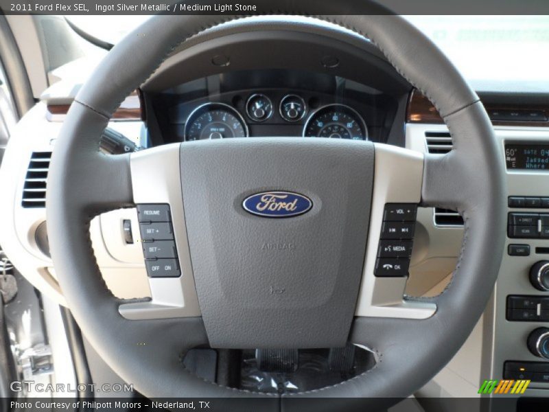 Ingot Silver Metallic / Medium Light Stone 2011 Ford Flex SEL