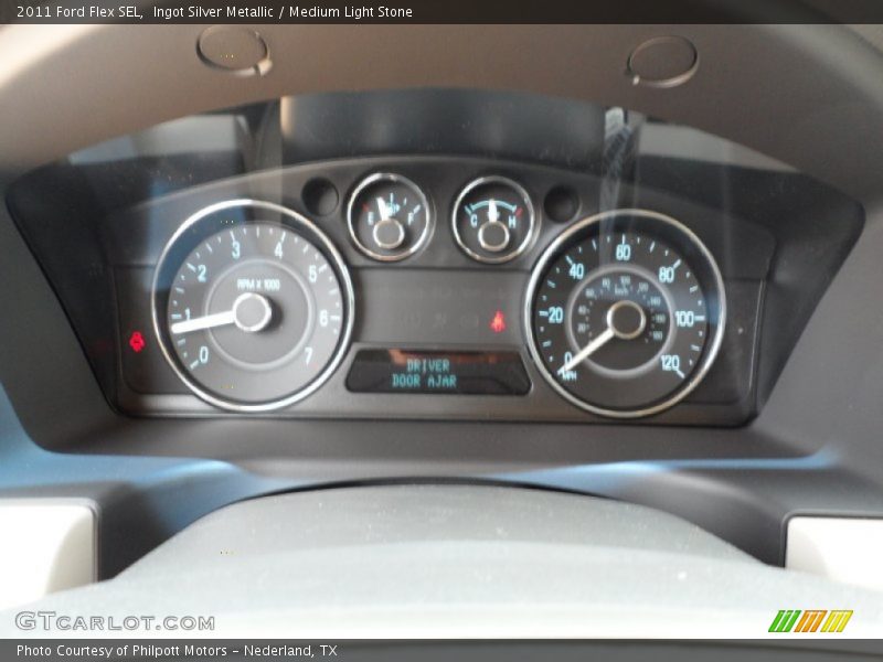 Ingot Silver Metallic / Medium Light Stone 2011 Ford Flex SEL
