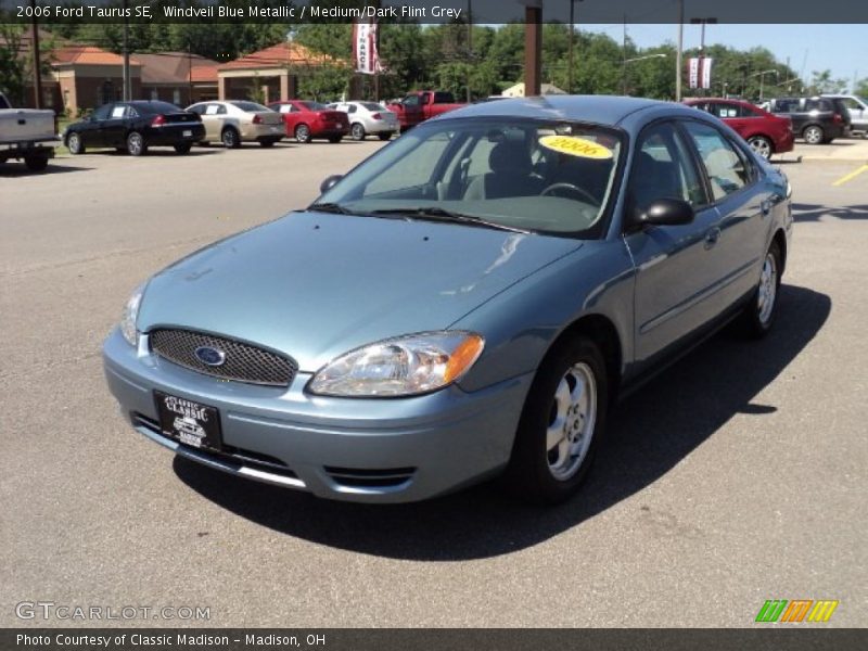 Windveil Blue Metallic / Medium/Dark Flint Grey 2006 Ford Taurus SE