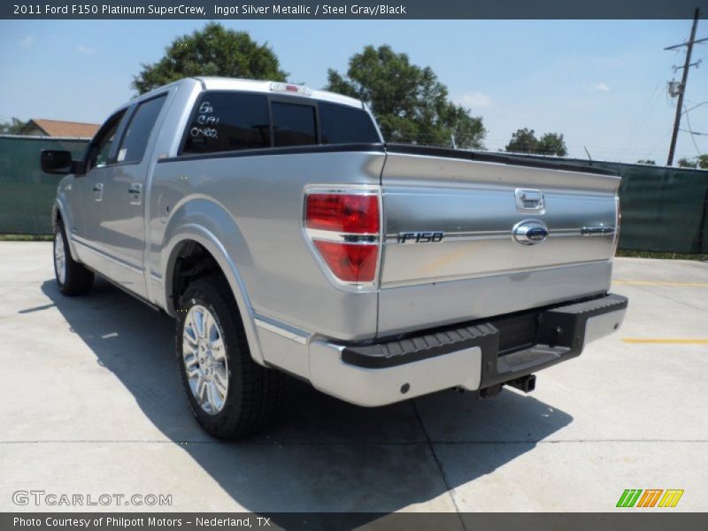 Ingot Silver Metallic / Steel Gray/Black 2011 Ford F150 Platinum SuperCrew