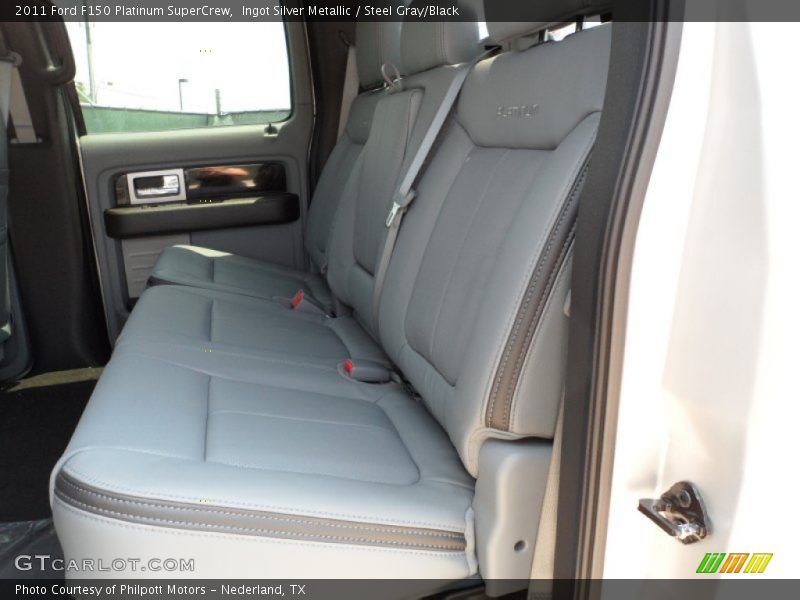  2011 F150 Platinum SuperCrew Steel Gray/Black Interior