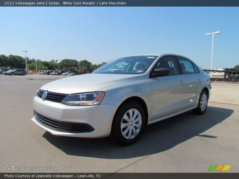 White Gold Metallic / Latte Macchiato 2011 Volkswagen Jetta S Sedan