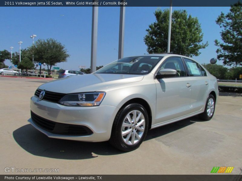 White Gold Metallic / Cornsilk Beige 2011 Volkswagen Jetta SE Sedan