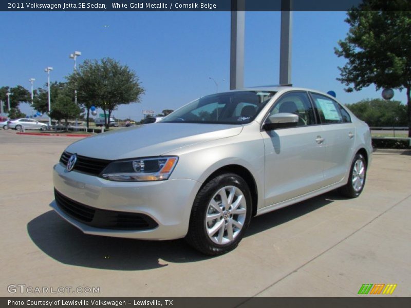 White Gold Metallic / Cornsilk Beige 2011 Volkswagen Jetta SE Sedan