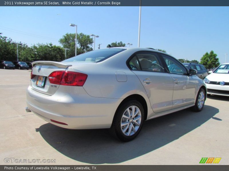 White Gold Metallic / Cornsilk Beige 2011 Volkswagen Jetta SE Sedan