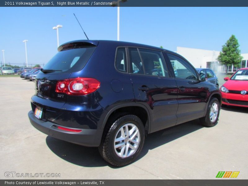 Night Blue Metallic / Sandstone 2011 Volkswagen Tiguan S
