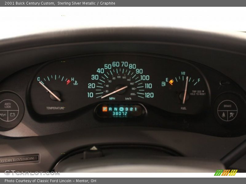 Sterling Silver Metallic / Graphite 2001 Buick Century Custom