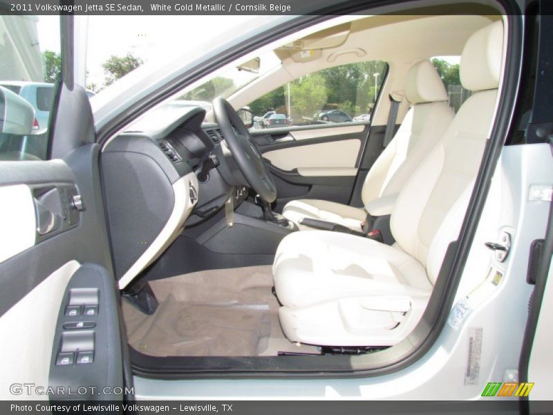 White Gold Metallic / Cornsilk Beige 2011 Volkswagen Jetta SE Sedan