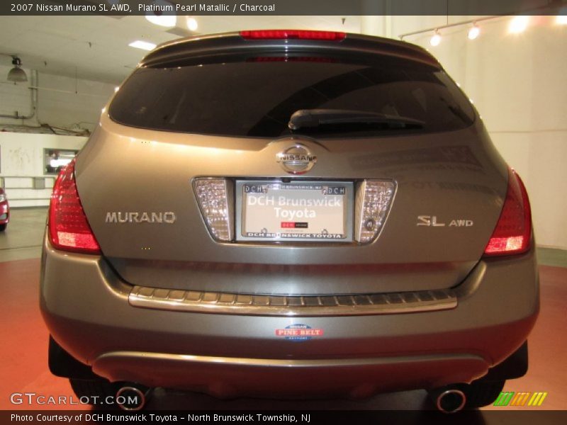 Platinum Pearl Matallic / Charcoal 2007 Nissan Murano SL AWD