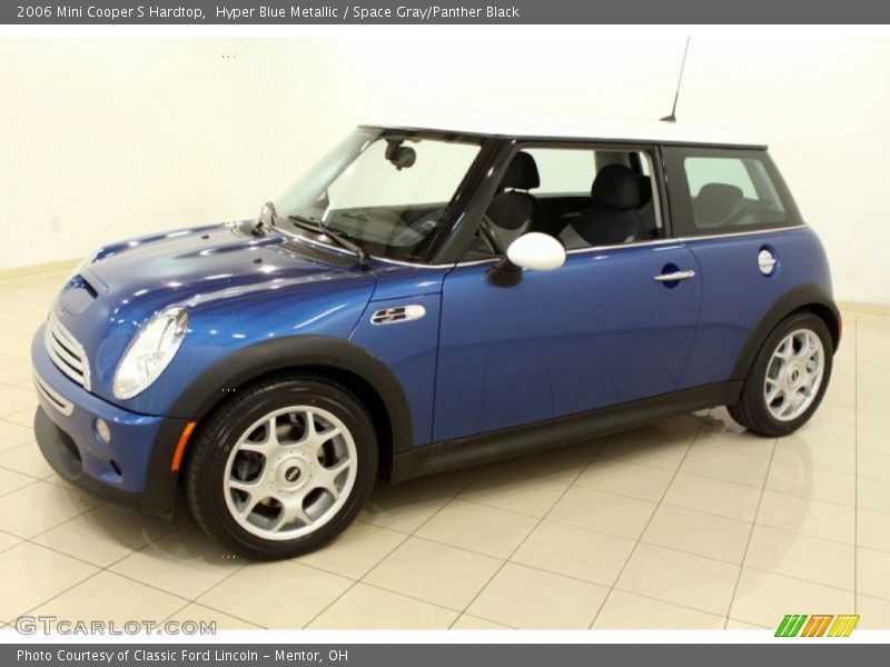 Hyper Blue Metallic / Space Gray/Panther Black 2006 Mini Cooper S Hardtop