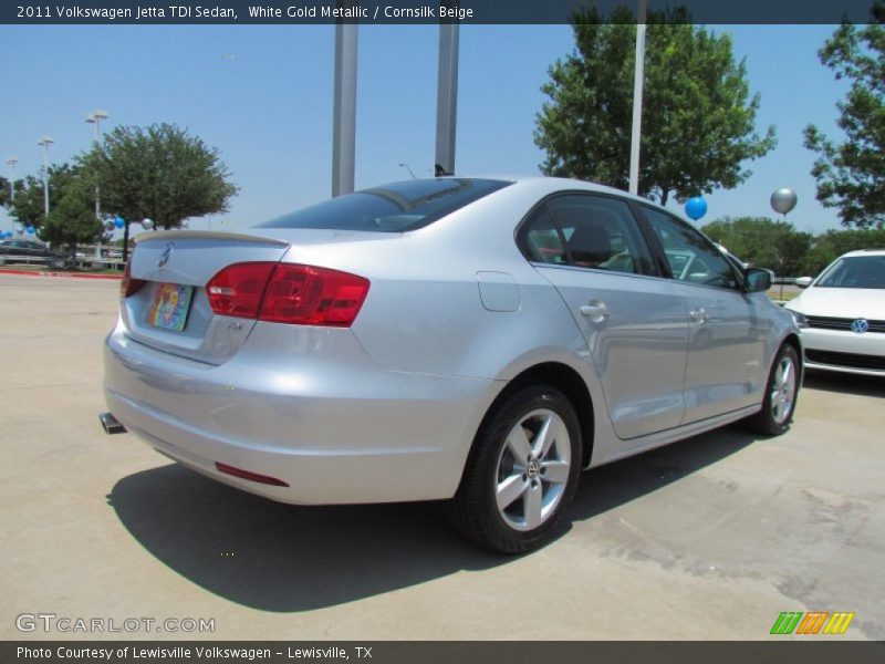 White Gold Metallic / Cornsilk Beige 2011 Volkswagen Jetta TDI Sedan