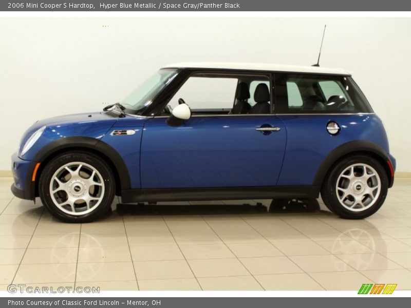 Hyper Blue Metallic / Space Gray/Panther Black 2006 Mini Cooper S Hardtop