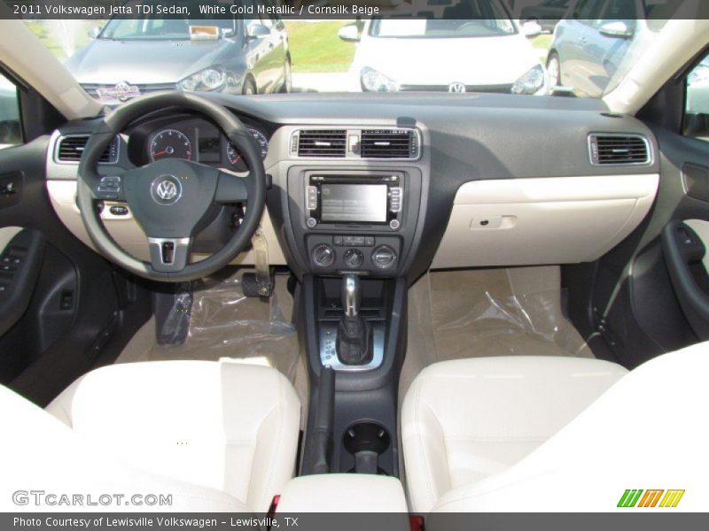 White Gold Metallic / Cornsilk Beige 2011 Volkswagen Jetta TDI Sedan