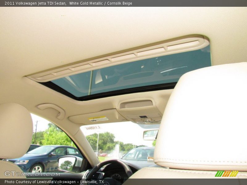 White Gold Metallic / Cornsilk Beige 2011 Volkswagen Jetta TDI Sedan
