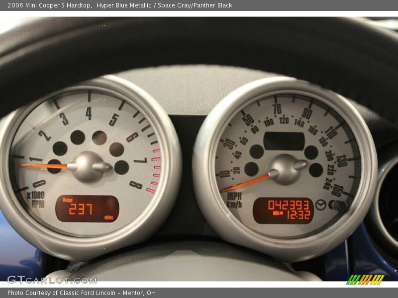 Hyper Blue Metallic / Space Gray/Panther Black 2006 Mini Cooper S Hardtop