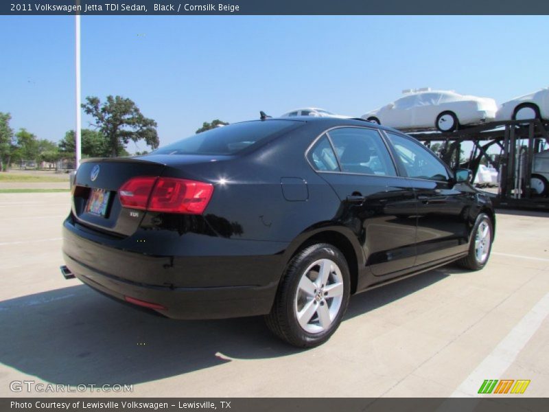 Black / Cornsilk Beige 2011 Volkswagen Jetta TDI Sedan
