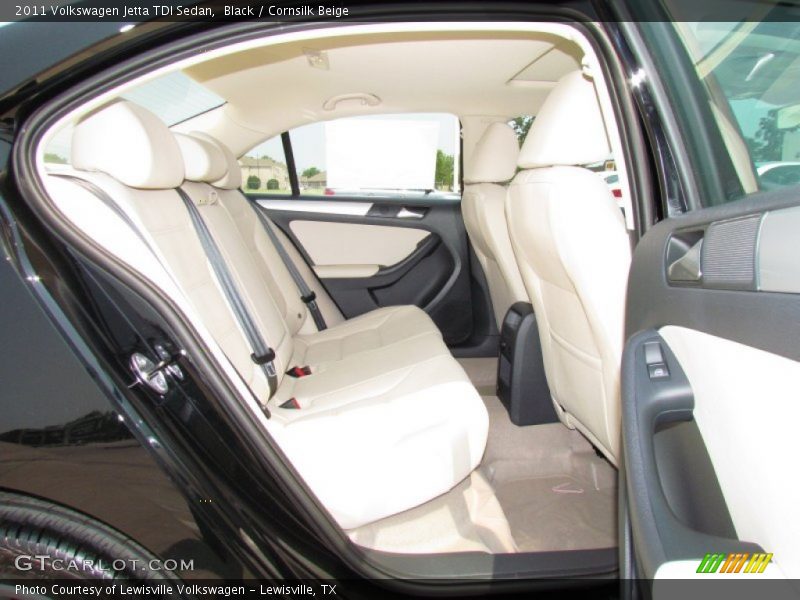 Black / Cornsilk Beige 2011 Volkswagen Jetta TDI Sedan