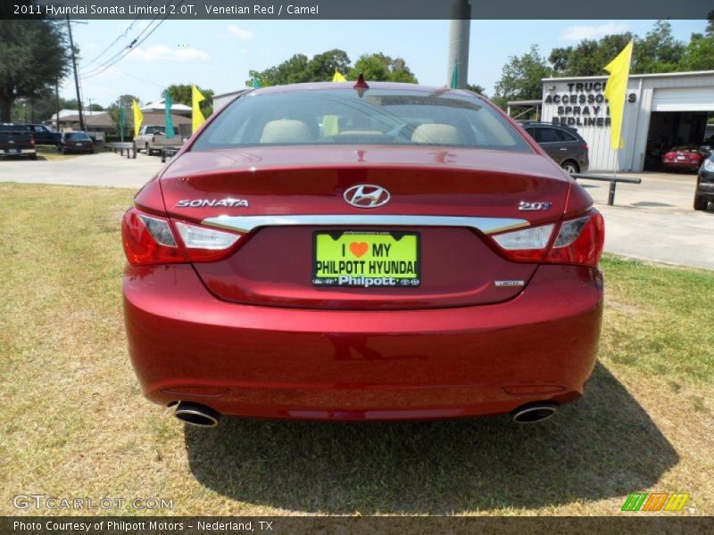 Venetian Red / Camel 2011 Hyundai Sonata Limited 2.0T