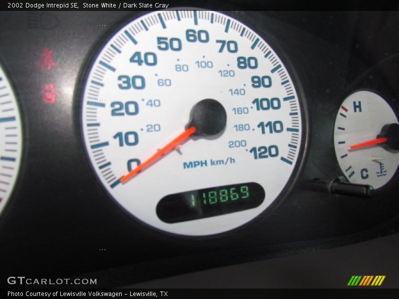 Stone White / Dark Slate Gray 2002 Dodge Intrepid SE