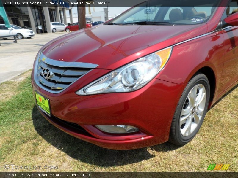 Venetian Red / Camel 2011 Hyundai Sonata Limited 2.0T