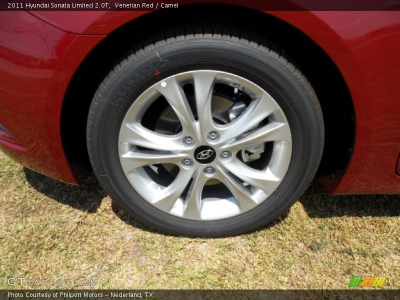 Venetian Red / Camel 2011 Hyundai Sonata Limited 2.0T