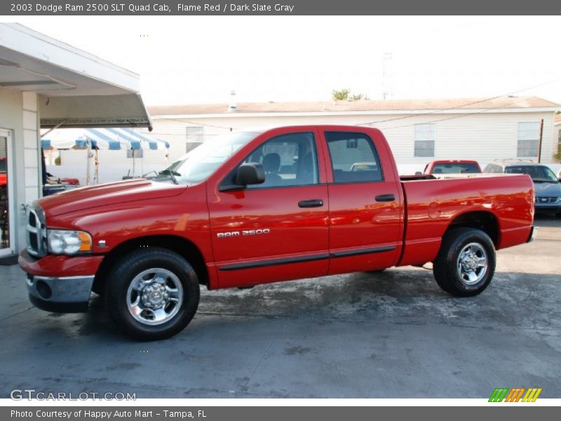 Flame Red / Dark Slate Gray 2003 Dodge Ram 2500 SLT Quad Cab
