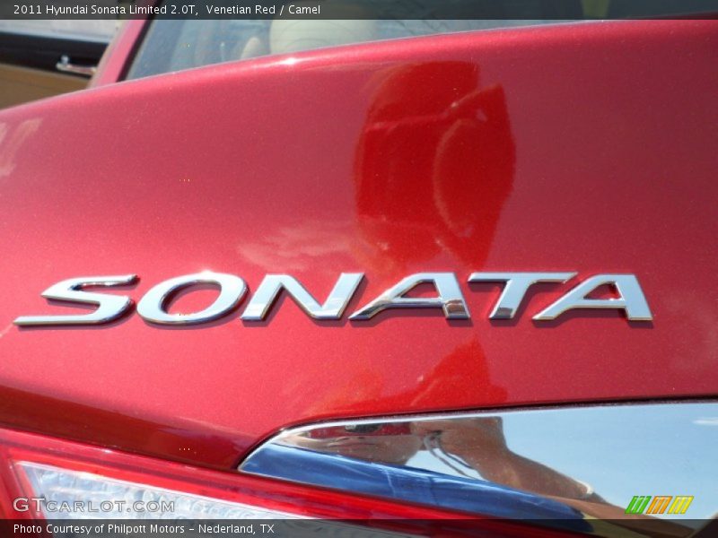 Venetian Red / Camel 2011 Hyundai Sonata Limited 2.0T