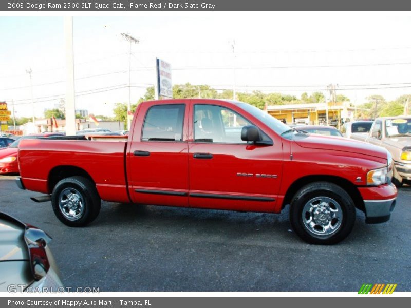 Flame Red / Dark Slate Gray 2003 Dodge Ram 2500 SLT Quad Cab