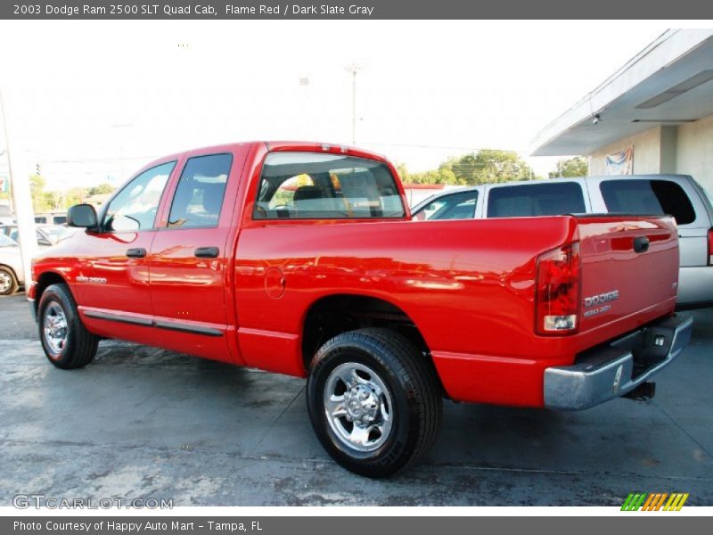 Flame Red / Dark Slate Gray 2003 Dodge Ram 2500 SLT Quad Cab