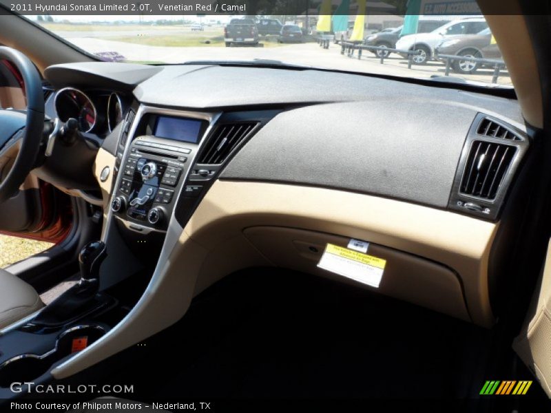 Venetian Red / Camel 2011 Hyundai Sonata Limited 2.0T