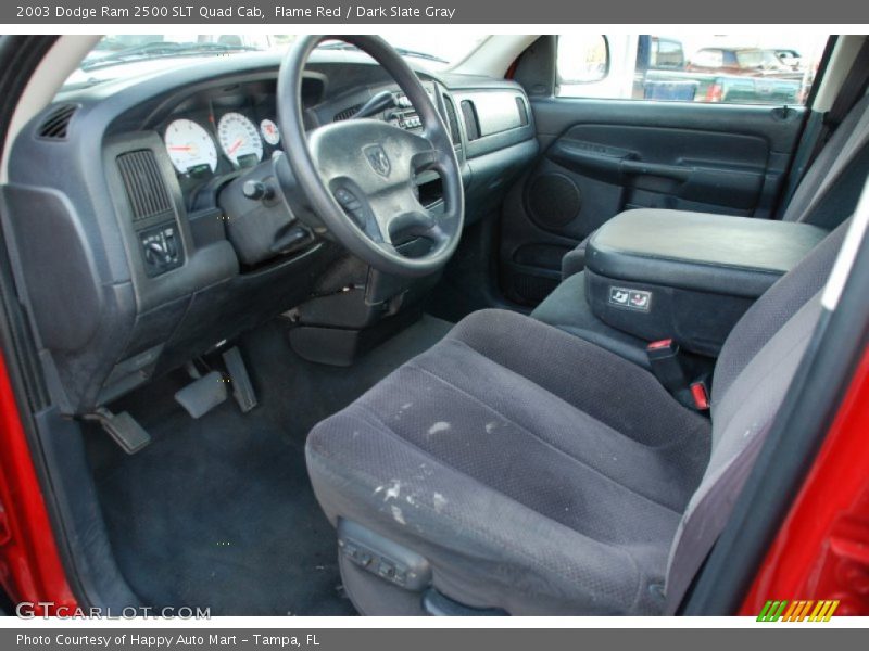 Flame Red / Dark Slate Gray 2003 Dodge Ram 2500 SLT Quad Cab