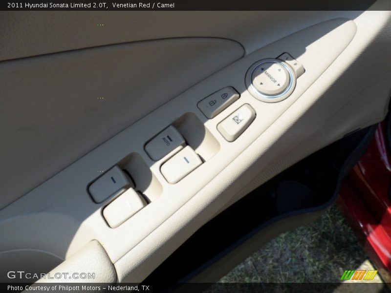 Venetian Red / Camel 2011 Hyundai Sonata Limited 2.0T