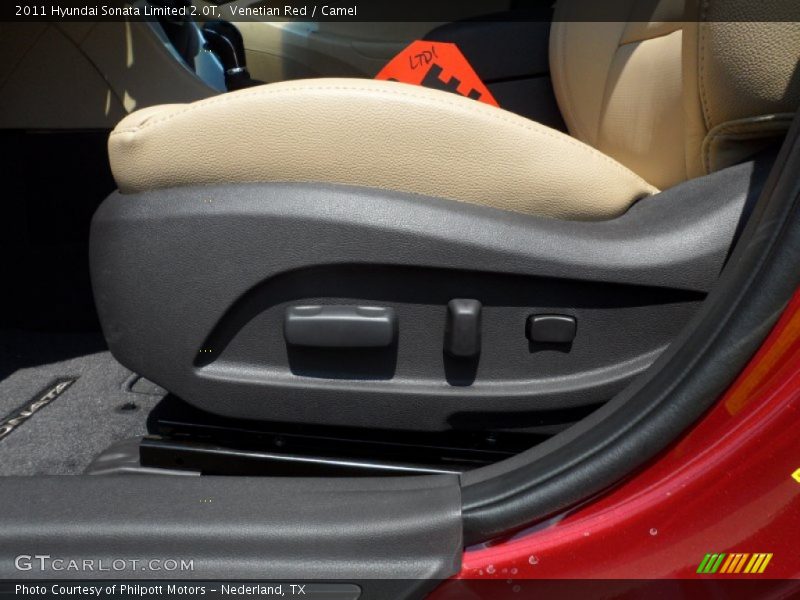 Venetian Red / Camel 2011 Hyundai Sonata Limited 2.0T