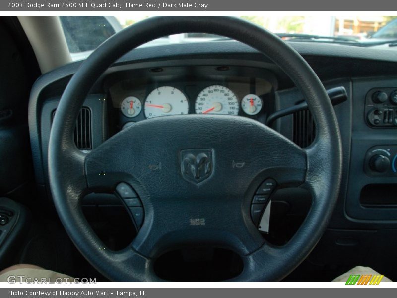 Flame Red / Dark Slate Gray 2003 Dodge Ram 2500 SLT Quad Cab