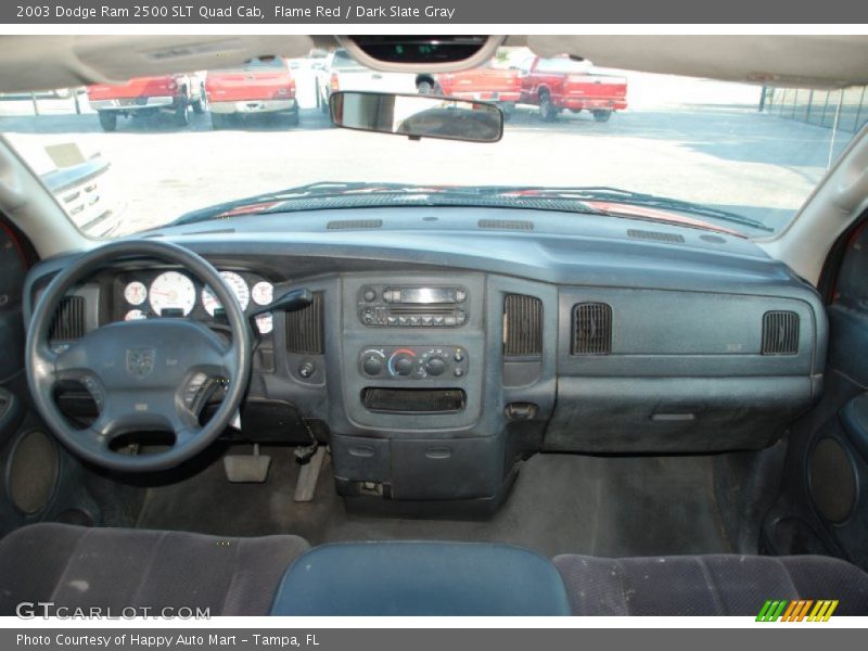 Flame Red / Dark Slate Gray 2003 Dodge Ram 2500 SLT Quad Cab