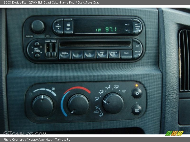 Flame Red / Dark Slate Gray 2003 Dodge Ram 2500 SLT Quad Cab