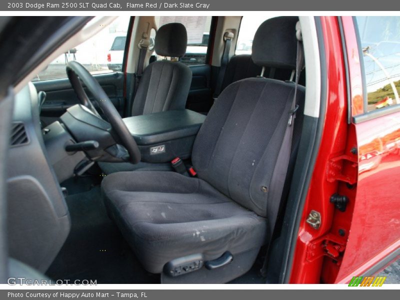 Flame Red / Dark Slate Gray 2003 Dodge Ram 2500 SLT Quad Cab