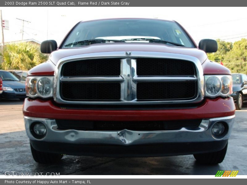 Flame Red / Dark Slate Gray 2003 Dodge Ram 2500 SLT Quad Cab