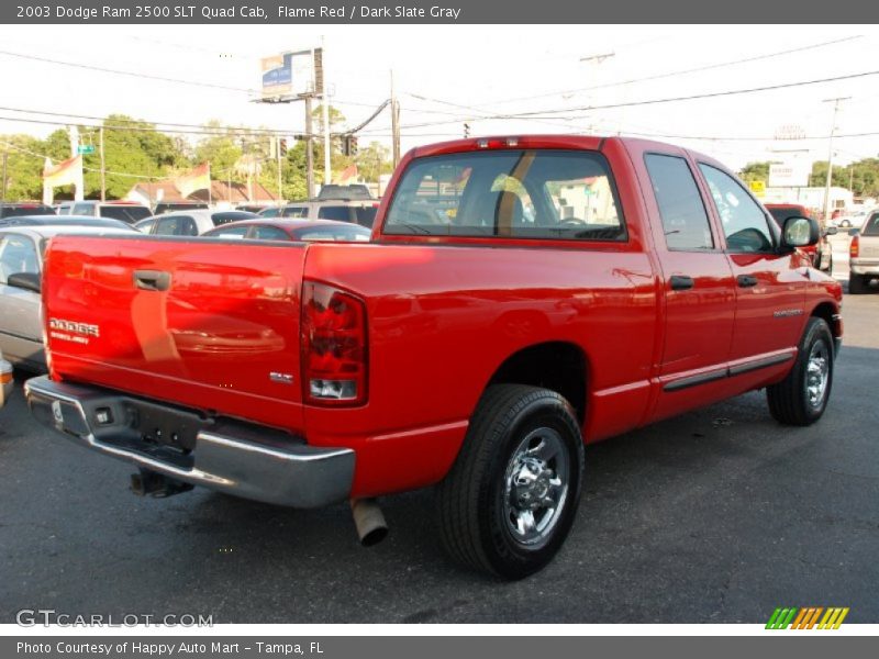 Flame Red / Dark Slate Gray 2003 Dodge Ram 2500 SLT Quad Cab