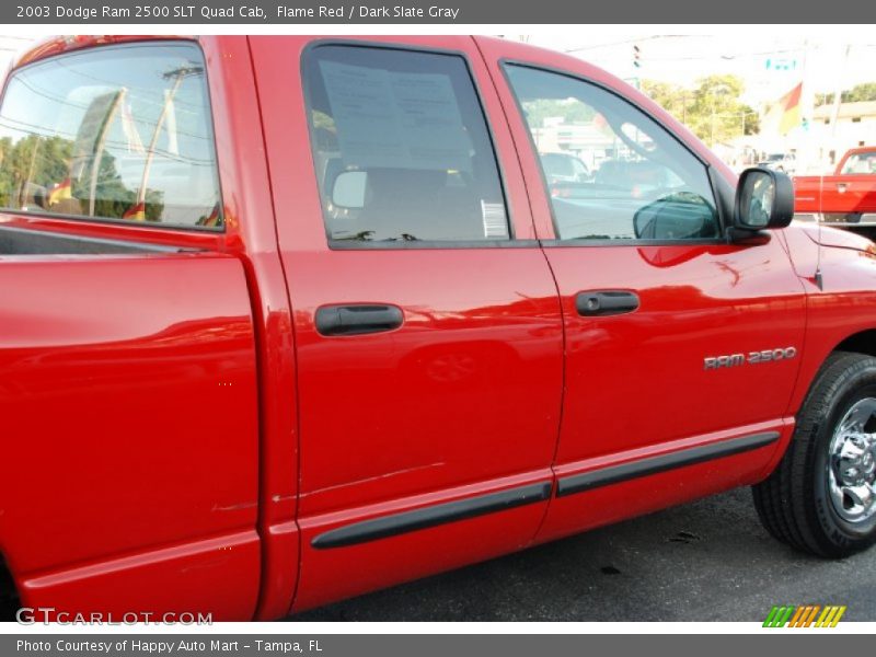 Flame Red / Dark Slate Gray 2003 Dodge Ram 2500 SLT Quad Cab