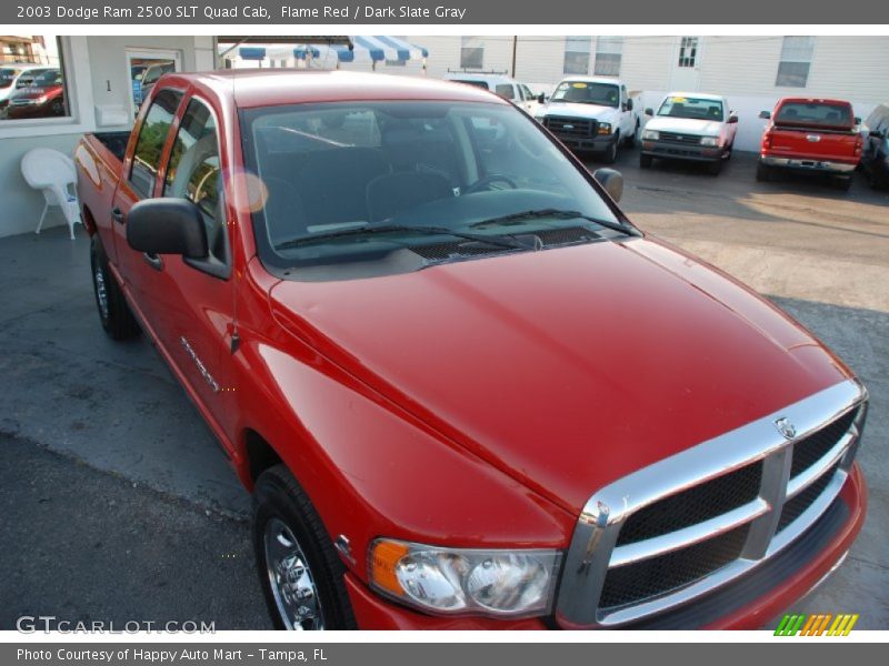 Flame Red / Dark Slate Gray 2003 Dodge Ram 2500 SLT Quad Cab