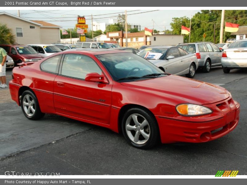 Bright Red / Dark Pewter 2001 Pontiac Grand Am GT Coupe