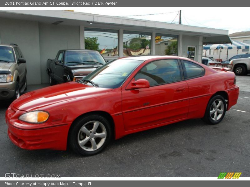 Bright Red / Dark Pewter 2001 Pontiac Grand Am GT Coupe
