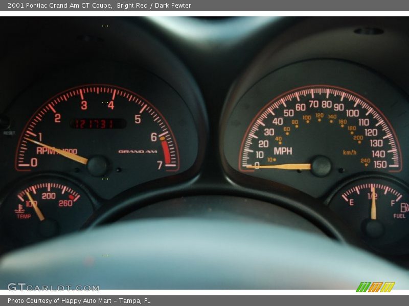  2001 Grand Am GT Coupe GT Coupe Gauges