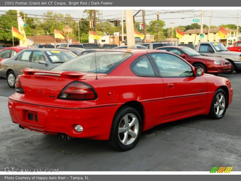 Bright Red / Dark Pewter 2001 Pontiac Grand Am GT Coupe