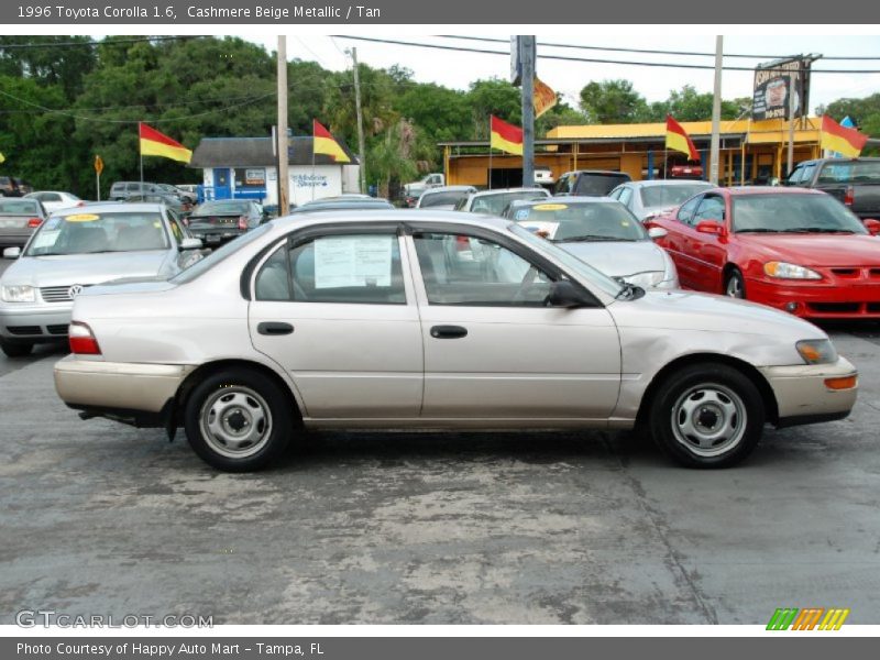 Cashmere Beige Metallic / Tan 1996 Toyota Corolla 1.6