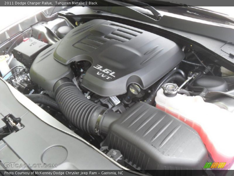 Tungsten Metallic / Black 2011 Dodge Charger Rallye