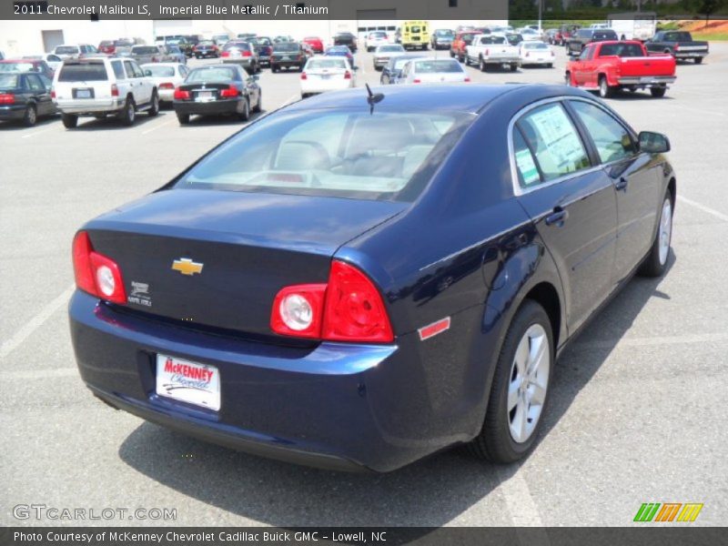 Imperial Blue Metallic / Titanium 2011 Chevrolet Malibu LS