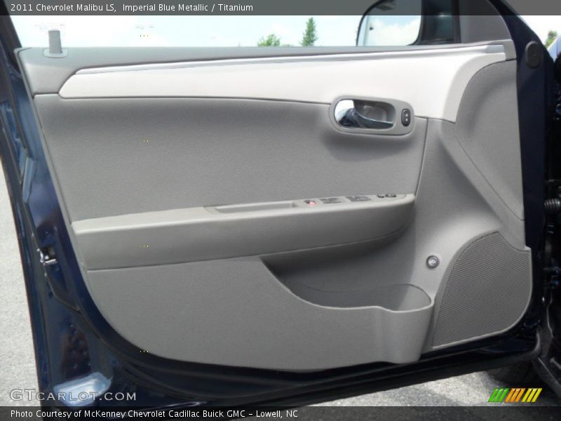 Imperial Blue Metallic / Titanium 2011 Chevrolet Malibu LS