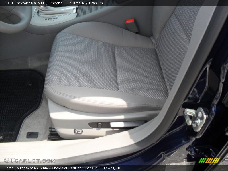 Imperial Blue Metallic / Titanium 2011 Chevrolet Malibu LS